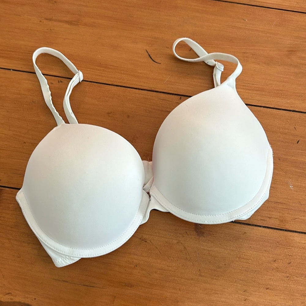 White Pink Victoria Secret Bra